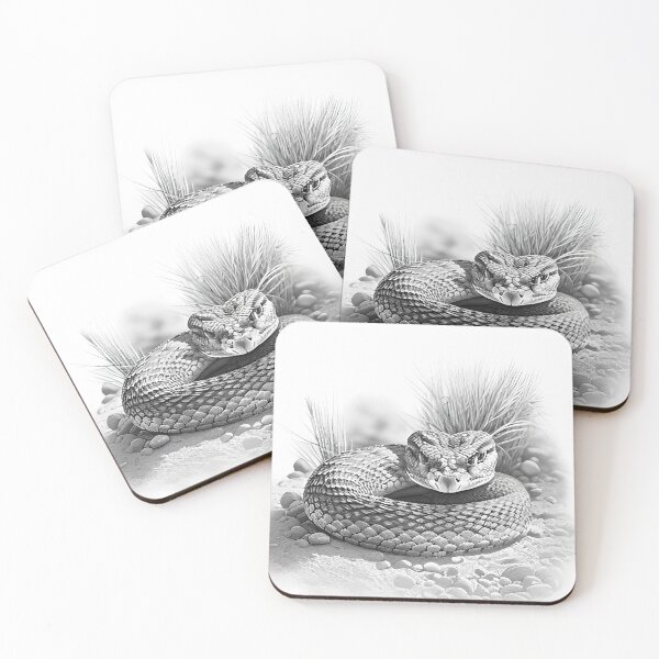 Item preview, Black and White Snake drawing designed and sold by Pencil-Art.
