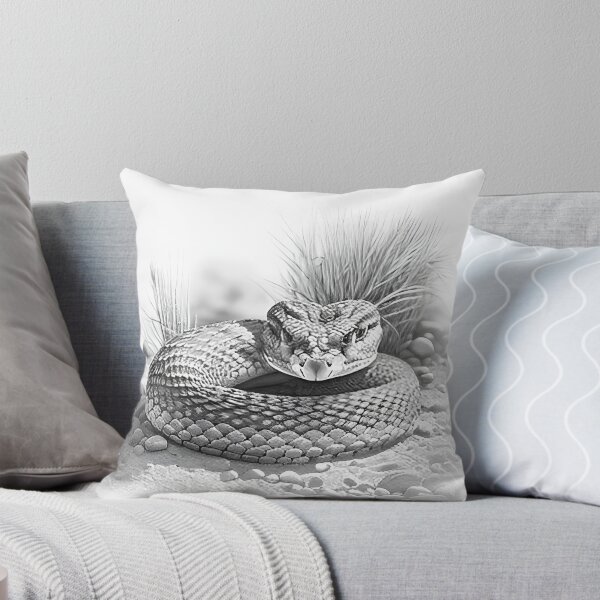 Item preview, Black and White Snake drawing designed and sold by Pencil-Art.
