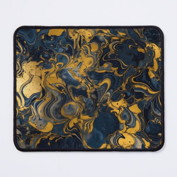 Item preview, Gold Marble Gold Marble on Navy Blue with Gold Duvet Cover designed and sold by Kentala.
