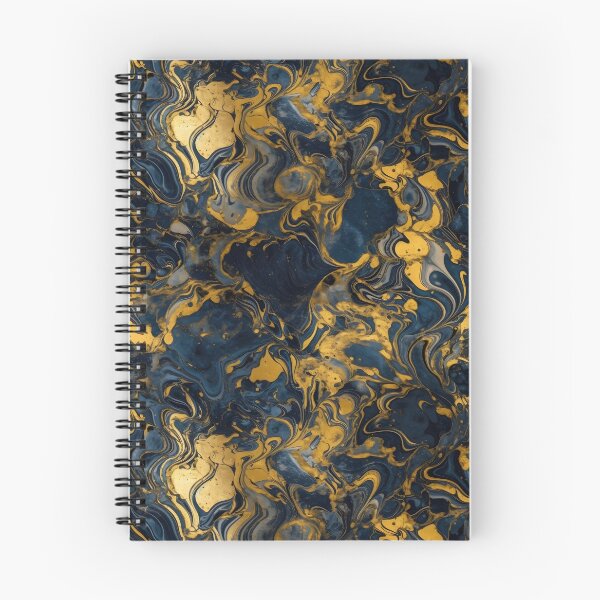 Item preview, Gold Marble Gold Marble on Navy Blue with Gold Duvet Cover designed and sold by Kentala.
