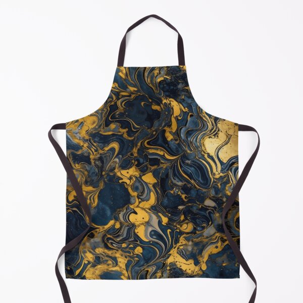 Item preview, Gold Marble Gold Marble on Navy Blue with Gold Duvet Cover designed and sold by Kentala.