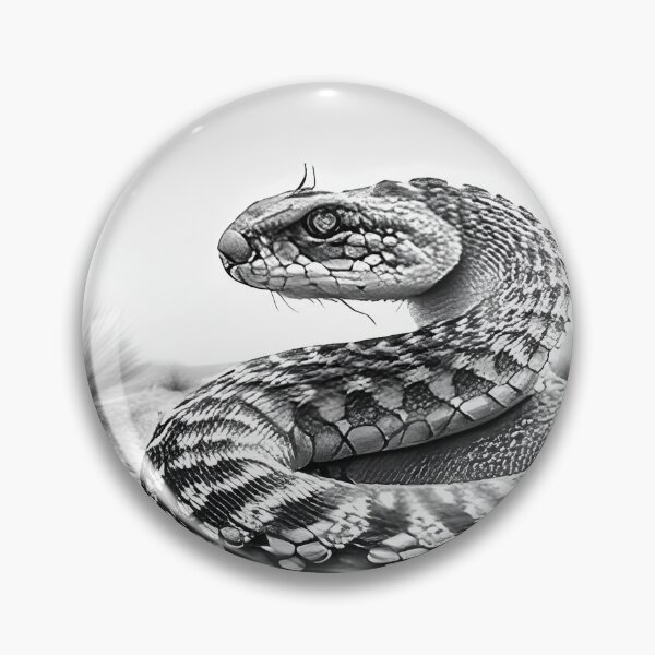 Item preview, Black and White Snake drawing designed and sold by Pencil-Art.
