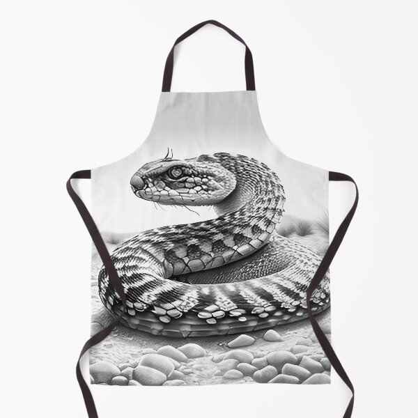 Item preview, Black and White Snake drawing designed and sold by Pencil-Art.