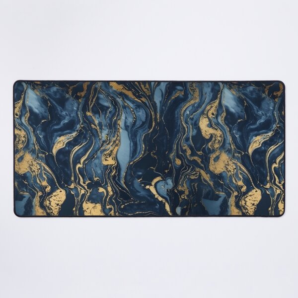 Item preview, Gold Marble gold marble on navy blue with gold duvet cover designed and sold by Kentala.