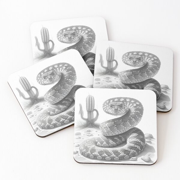 Item preview, Black and White Snake drawing designed and sold by Pencil-Art.