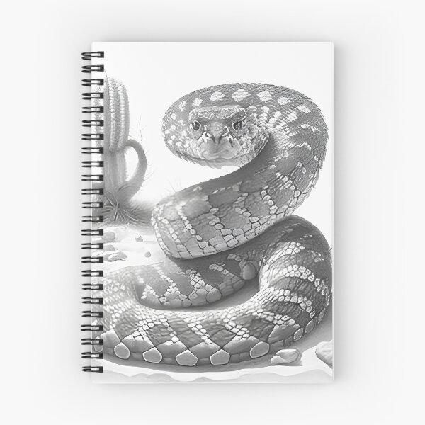 Item preview, Black and White Snake drawing designed and sold by Pencil-Art.