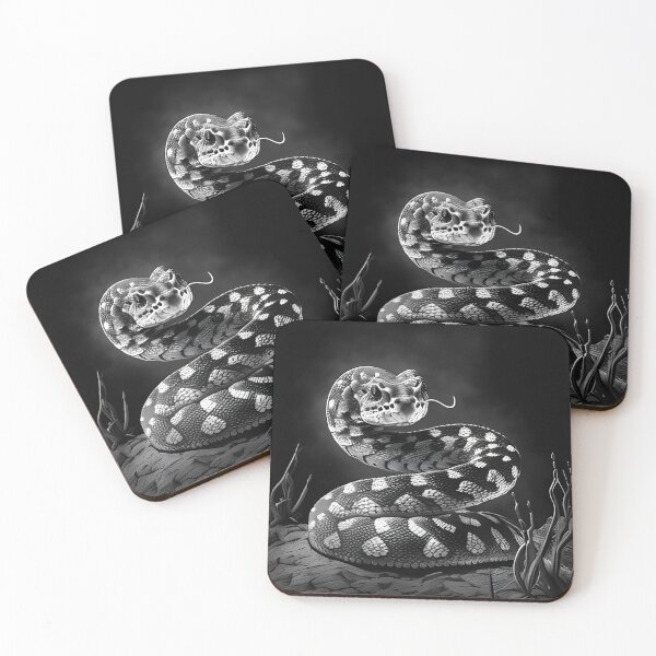 Item preview, Black and White Snake drawing designed and sold by Pencil-Art.