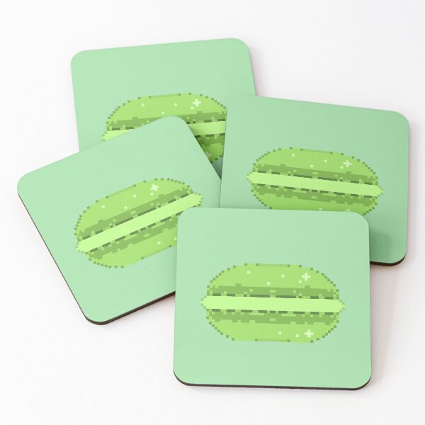 Aperçu de l'œuvre Pixel Art Macaron Vert créée et vendue par Kaiko-Roku.