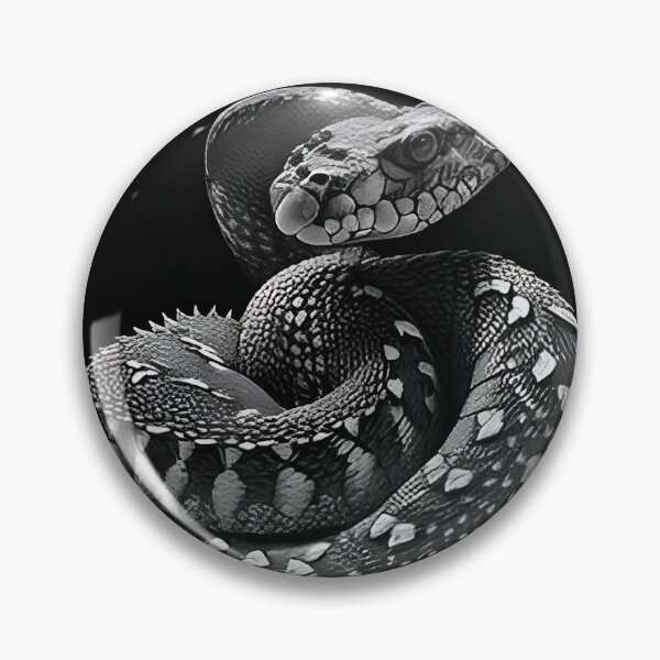 Item preview, Black and White Snake drawing designed and sold by Pencil-Art.
