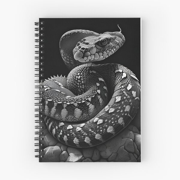 Item preview, Black and White Snake drawing designed and sold by Pencil-Art.