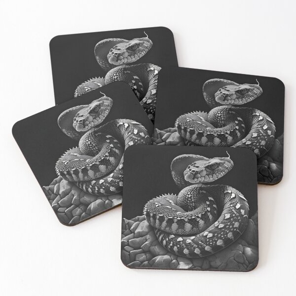 Item preview, Black and White Snake drawing designed and sold by Pencil-Art.