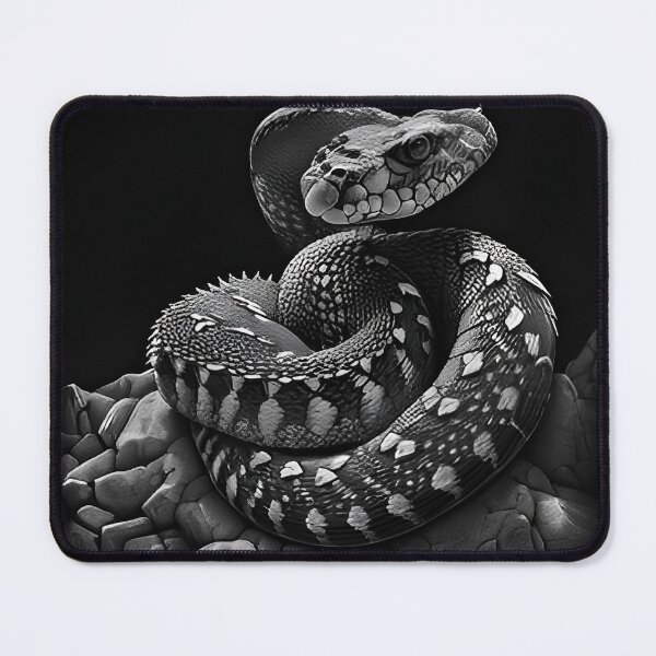 Item preview, Black and White Snake drawing designed and sold by Pencil-Art.