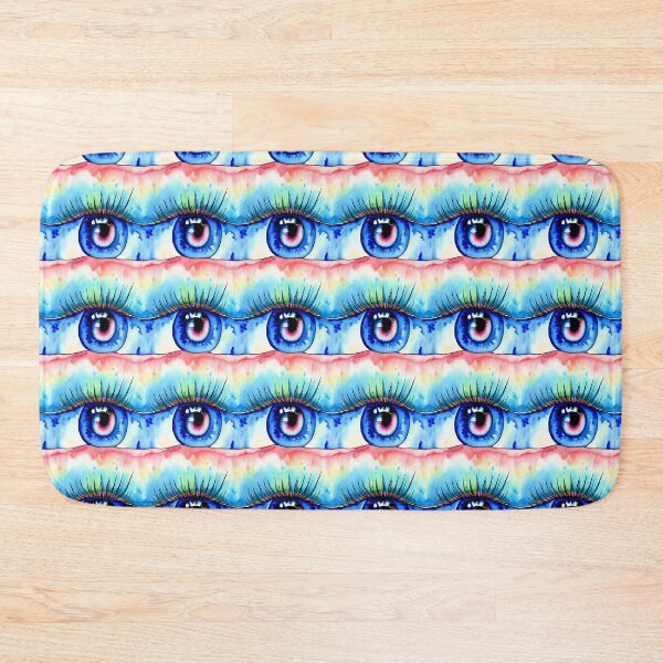 Item preview, Blue Eye Watercolor Stripe Pattern designed and sold by Aaron2610.