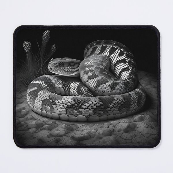 Item preview, Black and White Snake drawing designed and sold by Pencil-Art.