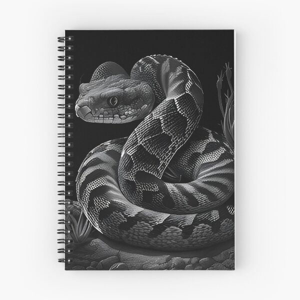 Item preview, Black and White Snake drawing designed and sold by Pencil-Art.