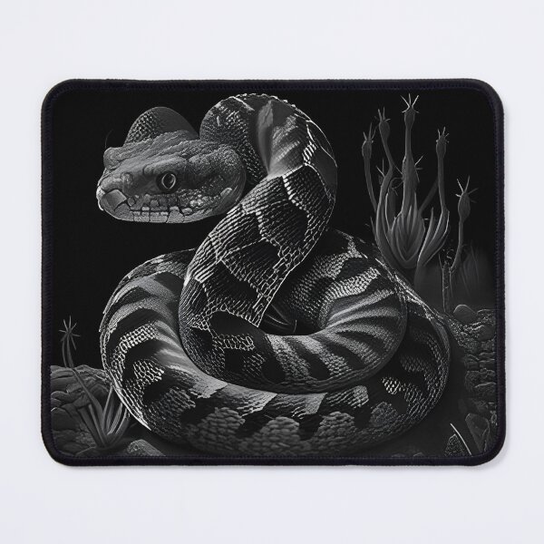 Item preview, Black and White Snake drawing designed and sold by Pencil-Art.