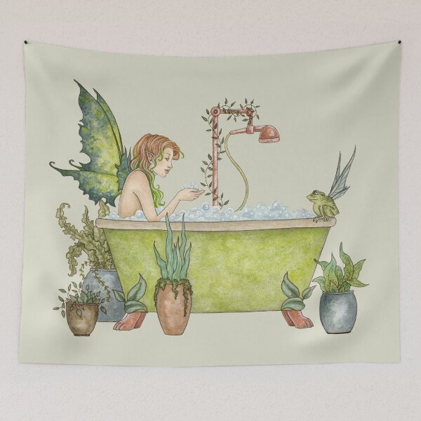 Item preview, Fairies Love Bubble Baths designed and sold by AmyBrownArt.
