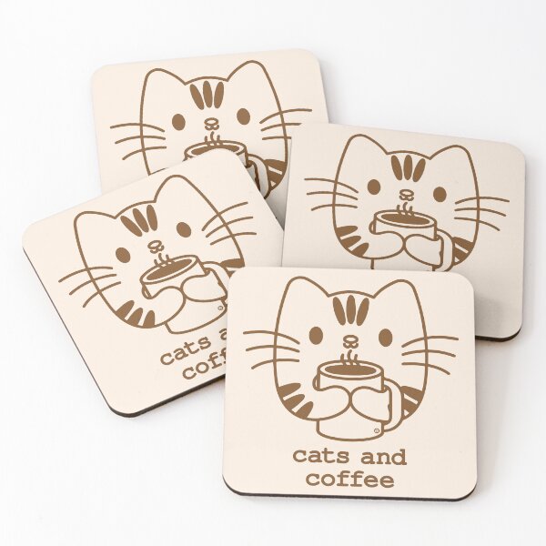 Item preview, Cats and Coffee designed and sold by Yuzik.