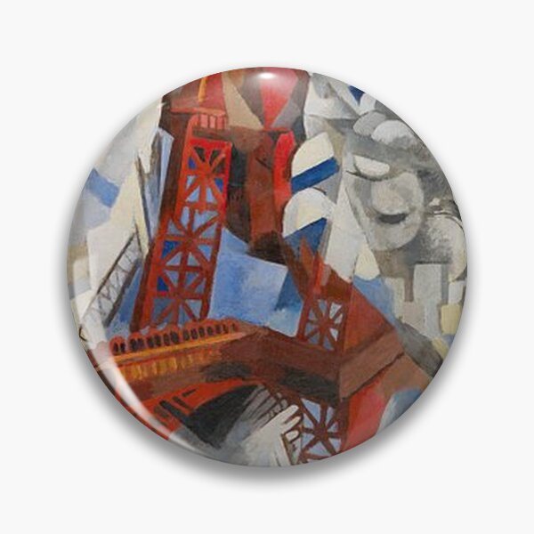 Item preview, Red Eiffel Tower by Robert Delaunay designed and sold by tomorrowsart.