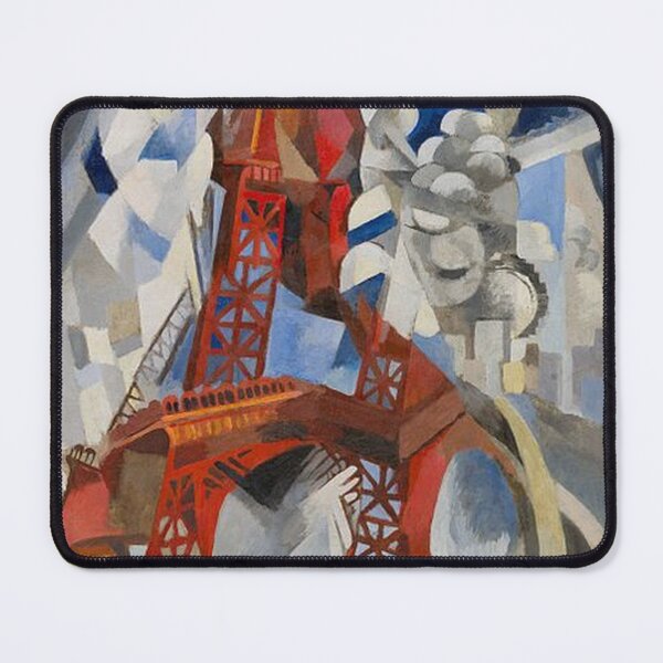Item preview, Red Eiffel Tower by Robert Delaunay designed and sold by tomorrowsart.