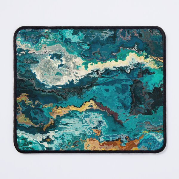 Item preview, Teal Blue Deep Textured Abstract Art designed and sold by Trevor Hirst.
