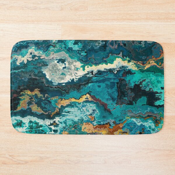 Item preview, Teal Blue Deep Textured Abstract Art designed and sold by Trevor Hirst.