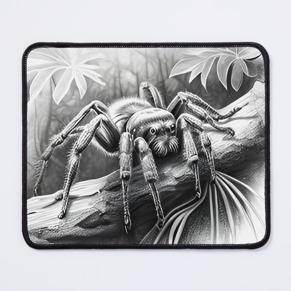 Item preview, Black and white Tarantula pencil drawing designed and sold by Pencil-Art.