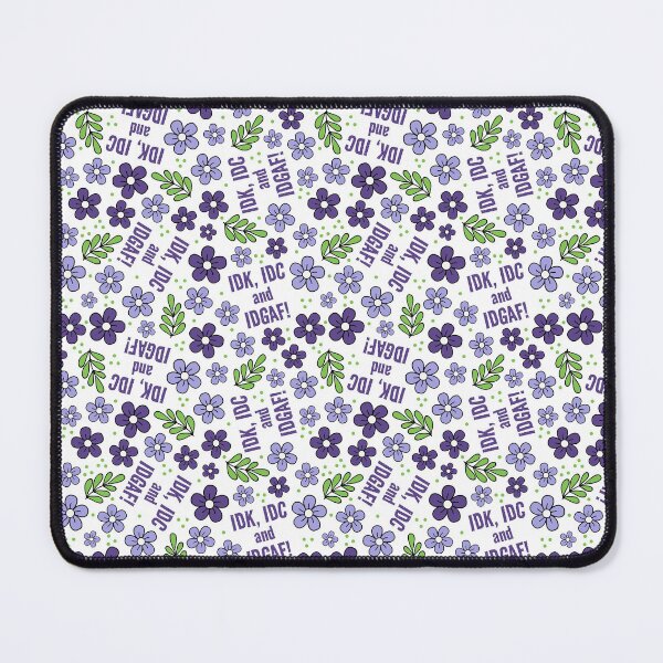 Item preview, IDK, IDC, and IDGAF! designed and sold by KrisInStitches.
