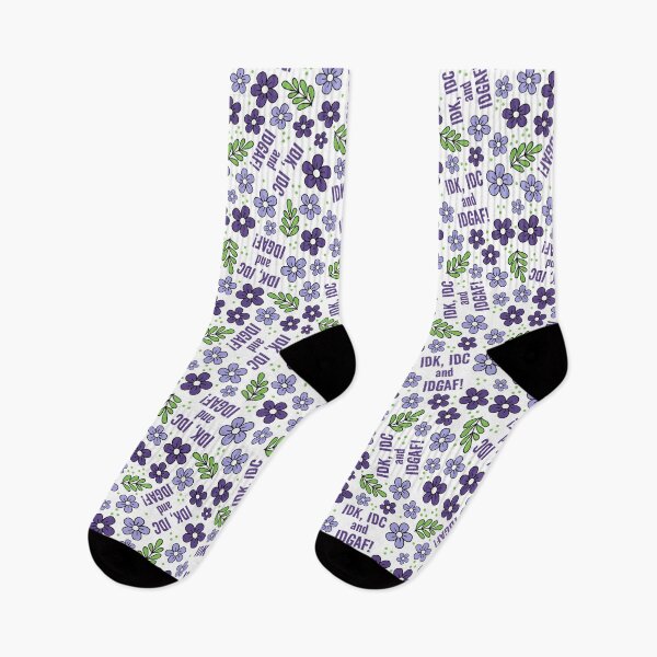 Item preview, IDK, IDC, and IDGAF! designed and sold by KrisInStitches.