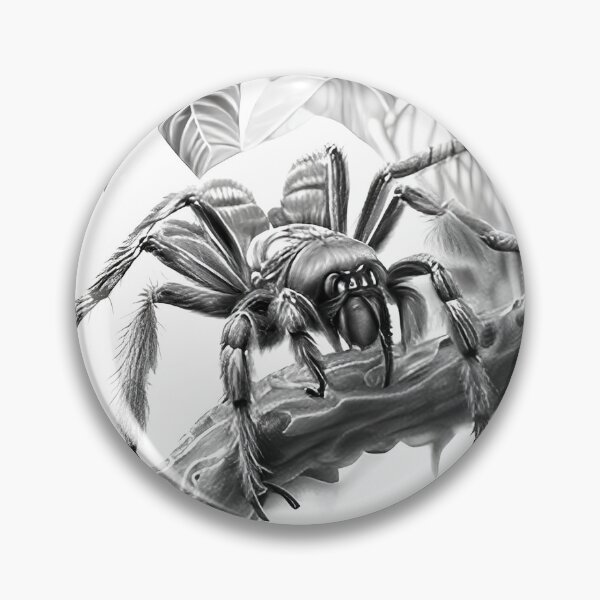 Item preview, Black and white Tarantula pencil drawing designed and sold by Pencil-Art.