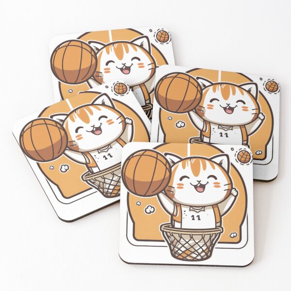 Item preview, Happy cat plays basketball designed and sold by mydreamyworld.