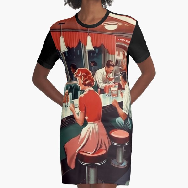 Retro hot sale diner dress