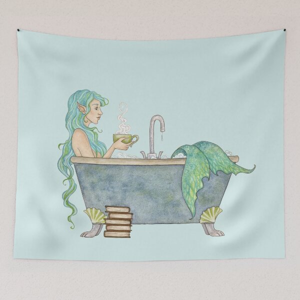 Item preview, Mermaids Love Bubble Baths designed and sold by AmyBrownArt.