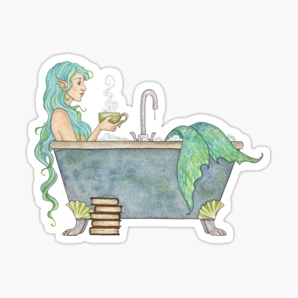 Item preview, Mermaids Love Bubble Baths designed and sold by AmyBrownArt.
