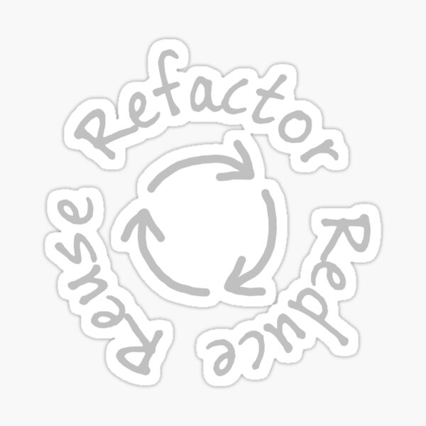 Item preview, Reduce, Reuse, Refactor designed and sold by AdTheBad.