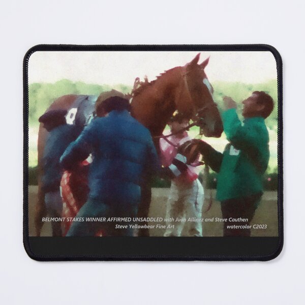 Item preview, AFFIRMED UNSADDLED WATERCOLOR C2023 Steve Yellowbear Fine Art designed and sold by SteveYellowbear.