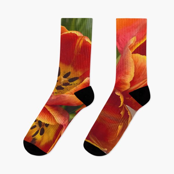 Item preview, Orange Tulips Flowers Floral Plant Blossoms  designed and sold by eleonoraingrid.