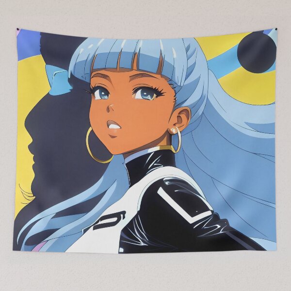 Item preview, Velvet Moon | Black Anime Girl designed and sold by blackanimemecca.
