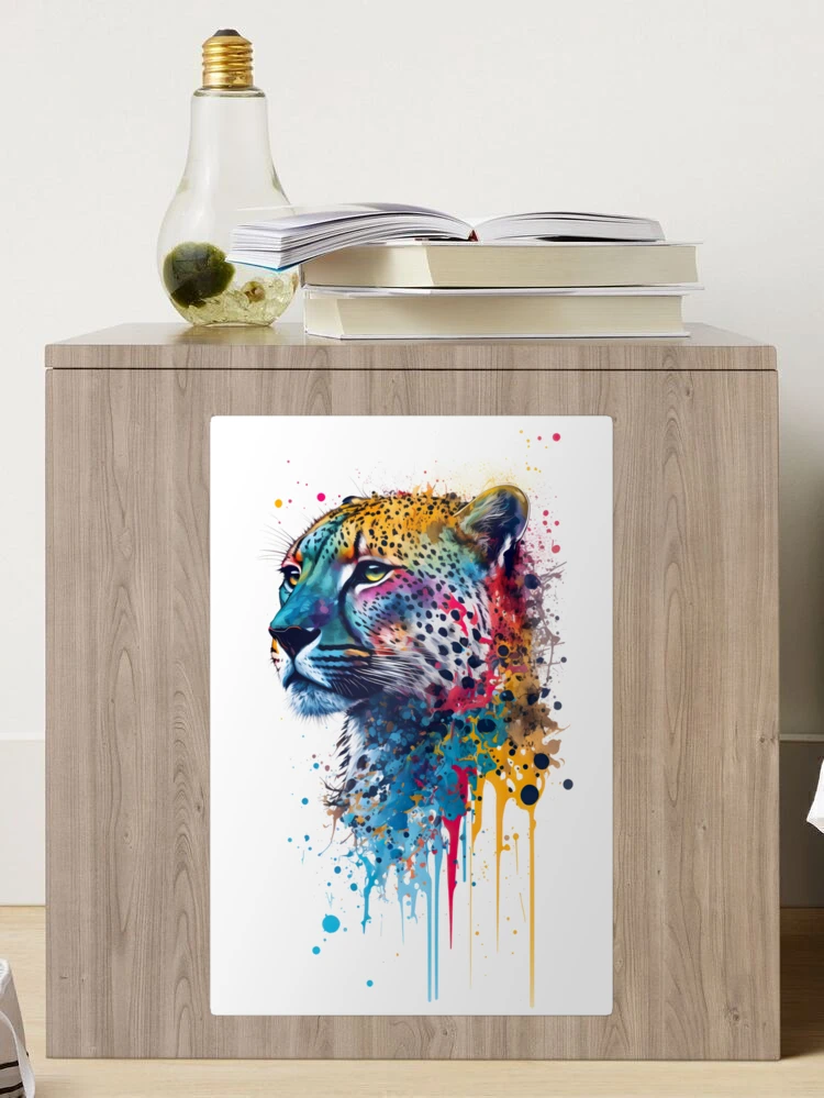Modern Abstract Safari Cheetah Art Print by Simple Suol