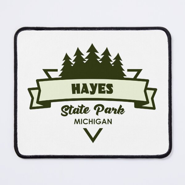 Item preview, Hayes State Park Michigan Trees And Ribbon designed and sold by bivenart.