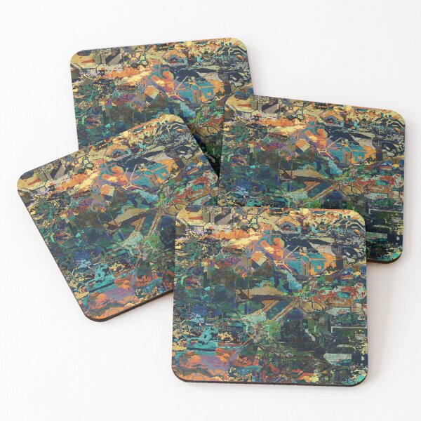 Item preview, Multicoloured Alien Geometric Abstract Art designed and sold by Trevor Hirst.