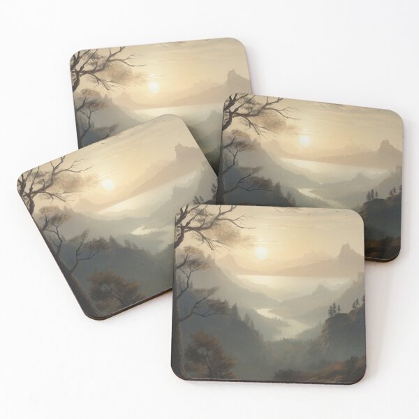 Item preview, Paisaje de bosques y montañas. designed and sold by OtterComforts.