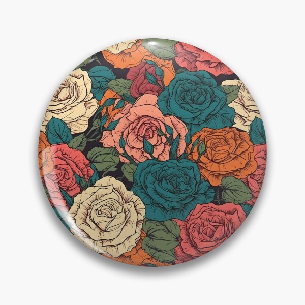 Artikelvorschau, Summer Romance: Embrace the Season with a Colorful Rose Flower Pattern entworfen und verkauft von MLArtifex.