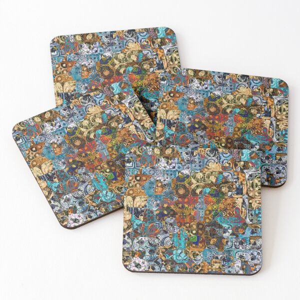 Item preview, Multicoloured Tile Effect Pattern Abstract designed and sold by Trevor Hirst.