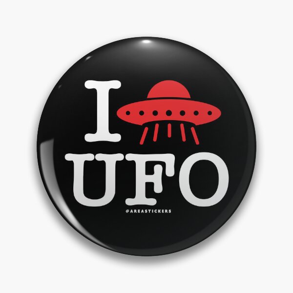 Item preview, I Love UFO - Black designed and sold by AreaStickers.