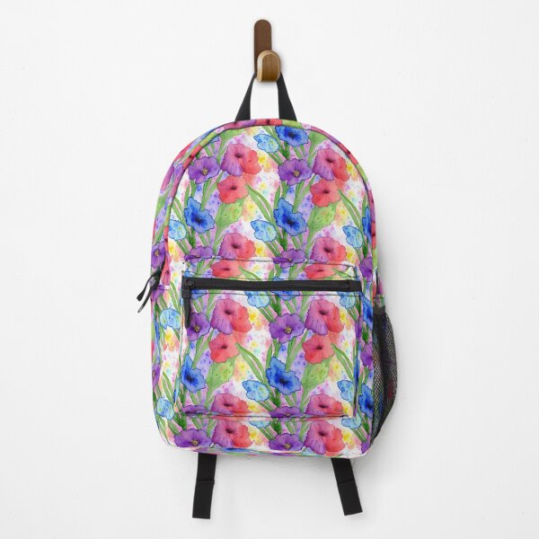 Item preview, Red, Purple and Blue Wildflower Watercolor Pattern - Soft Colors designed and sold by Aaron2610.