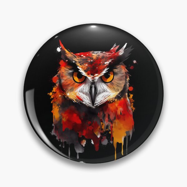 Item preview, Owl paint splatter  designed and sold by nemfisart.