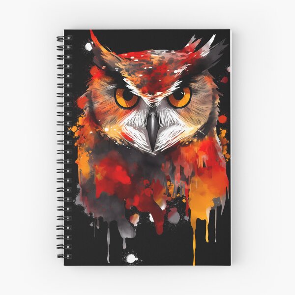 Item preview, Owl paint splatter  designed and sold by nemfisart.