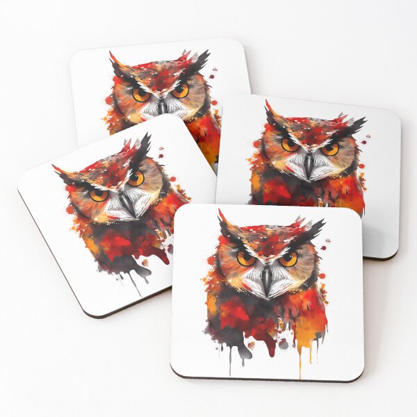 Item preview, Owl paint splatter  designed and sold by nemfisart.