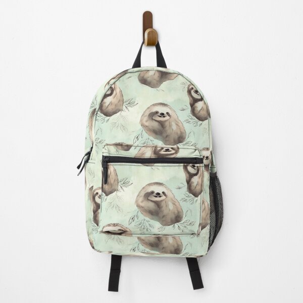 Item preview, Adorable Watercolor Sloth Pattern | Exquisite Tropical Wildlife Art designed and sold by Retro-ArtDeco.